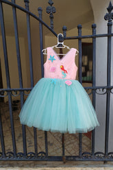 Pink and blue mermaid dress